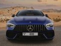 Blue Mercedes Benz AMG GT 63 2020 for rent in Abu Dhabi 5
